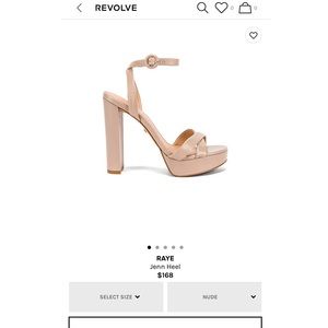 RAYE from Revolve 2019 Nude Heels Size 6